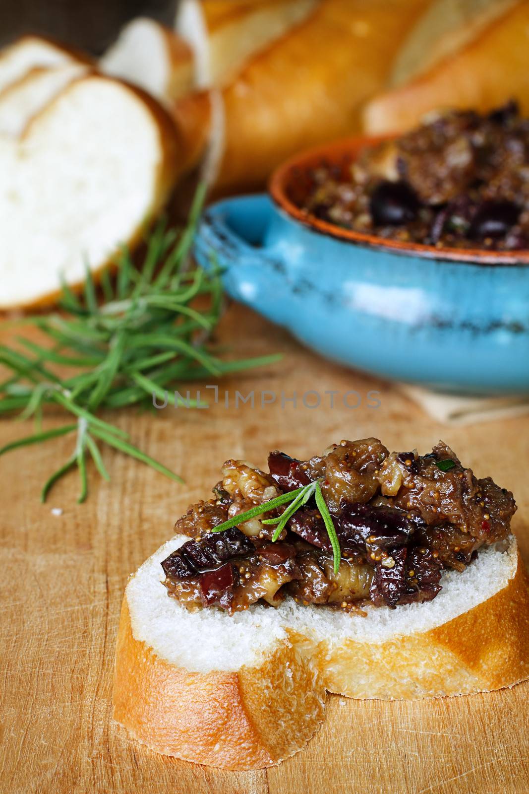  French Bread with Fig Tapenade  by StephanieFrey