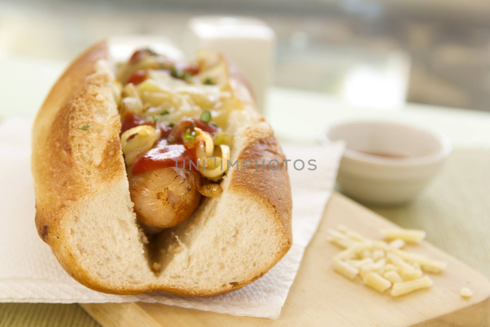 Melted Cheese Hot Dog by jabiru