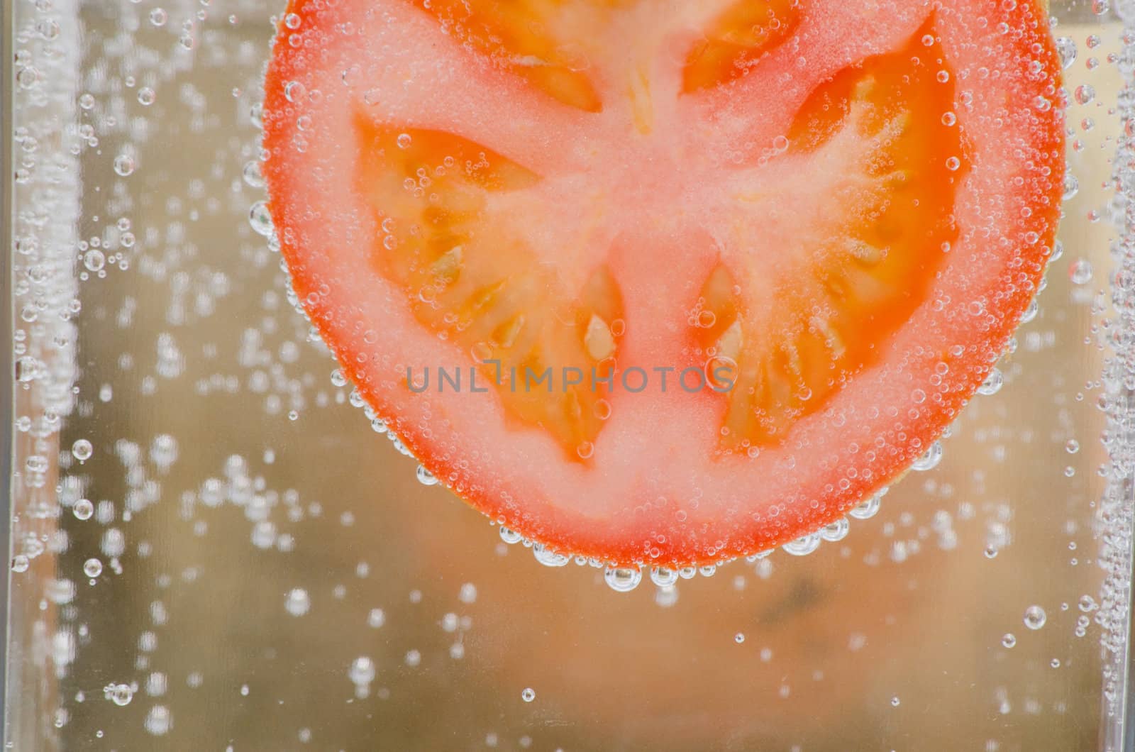tomato in the water