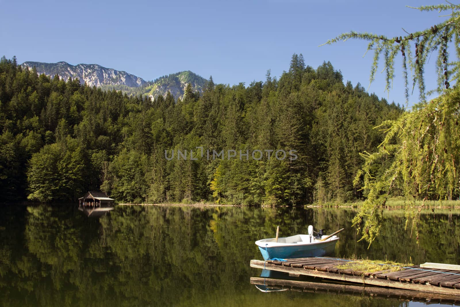 Austria Toplitzsee 11-08-2012 landscape lake and forest