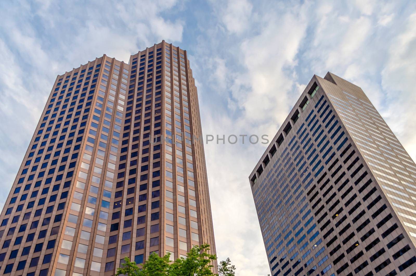Skyscrapers, modern architecture in central Boston, USA