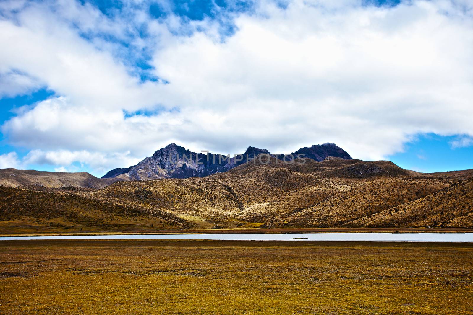 mountains and lake in the Cotopaxi National Park by jannyjus