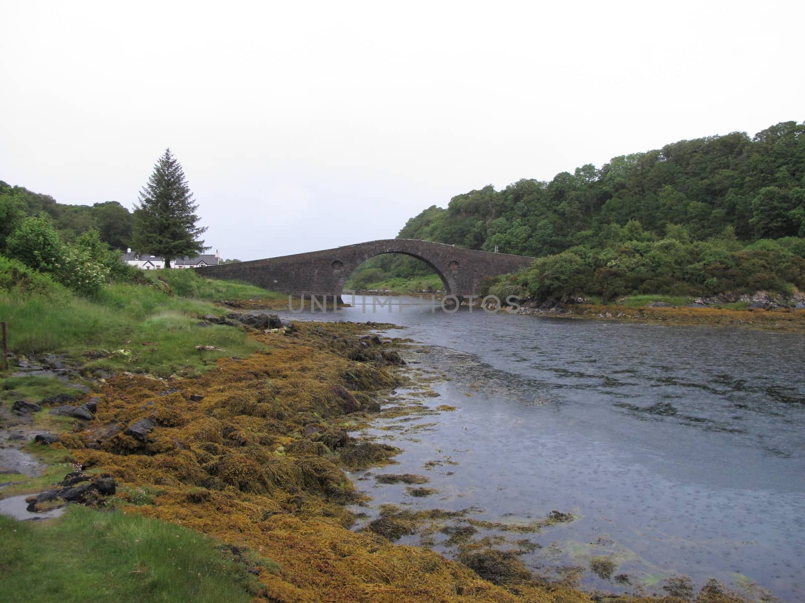 Clachan Seil with the Atlantic Bridge, Scotland, Uk