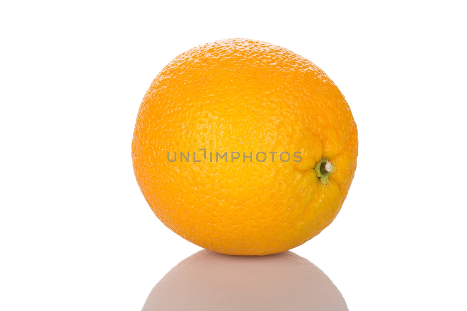 Orange fruit isolated on white background close up.