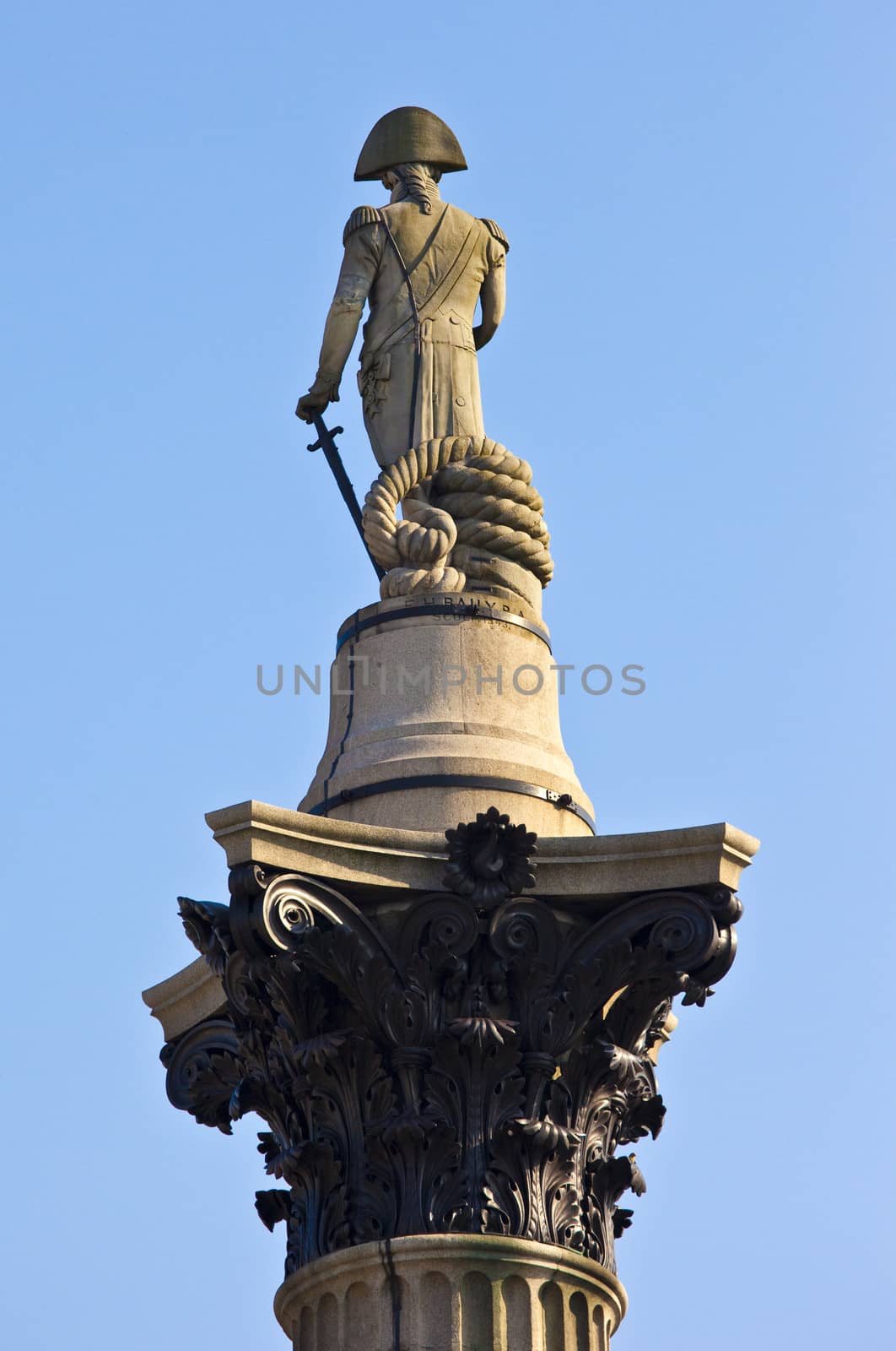 Admiral Nelson statue on Nelson's Column by chrisdorney