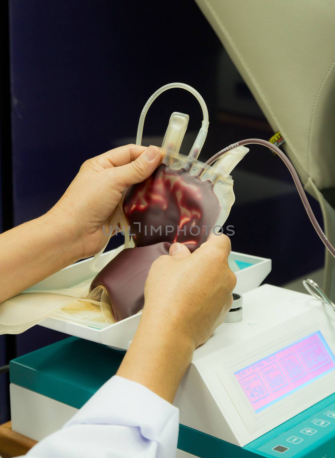 Plasmapheresis. Procedure of cleaning of blood