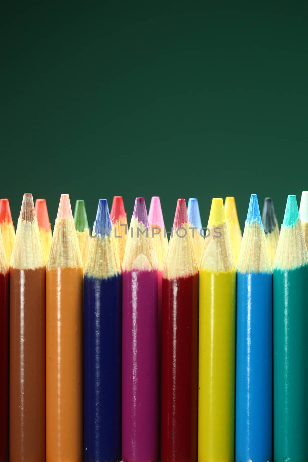 Back to School Colored Pencils With Extreme Depth of Field