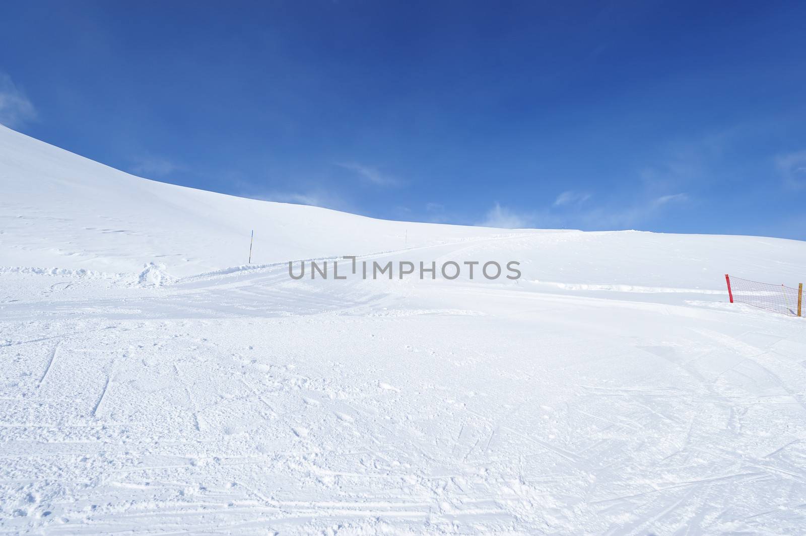 Mountains with snow in winter, Val-d'Isere, Alps, France