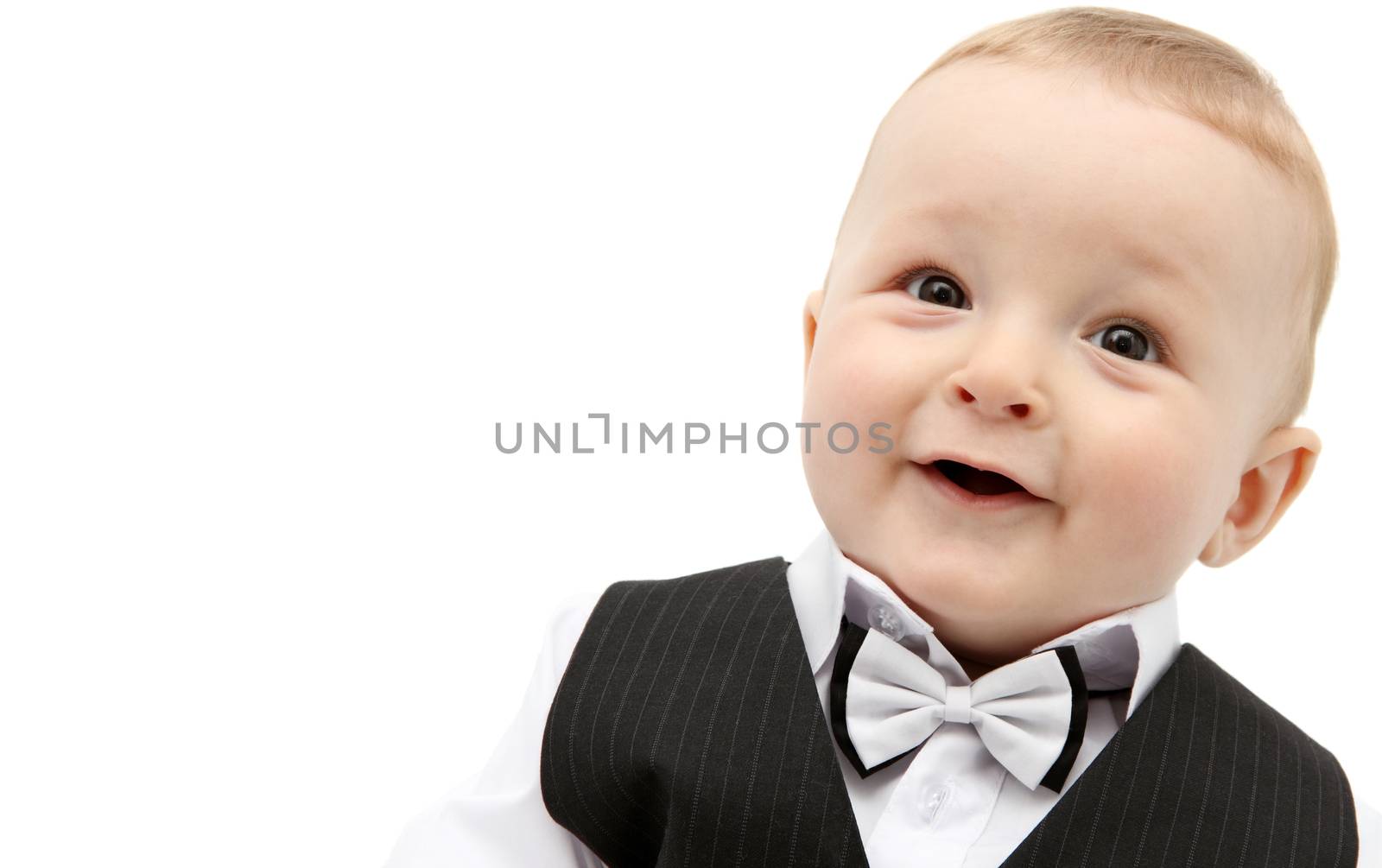 beautiful baby boy in suit by NikolayK