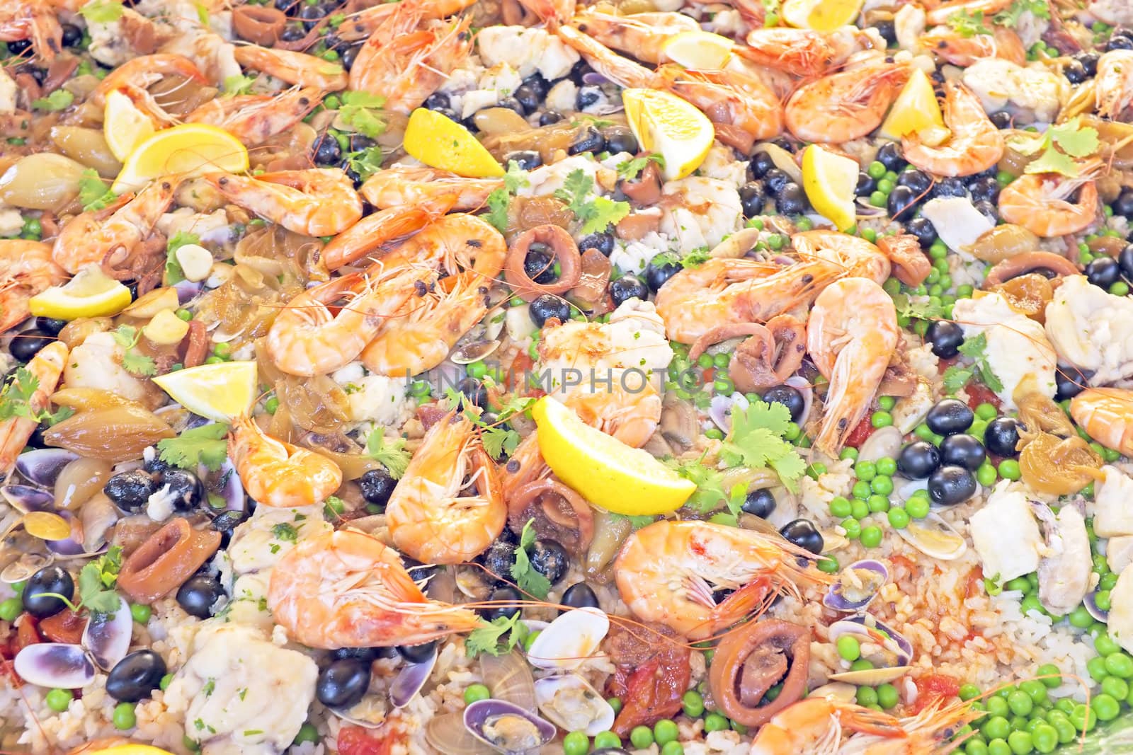 Paella, typical Spanish dish