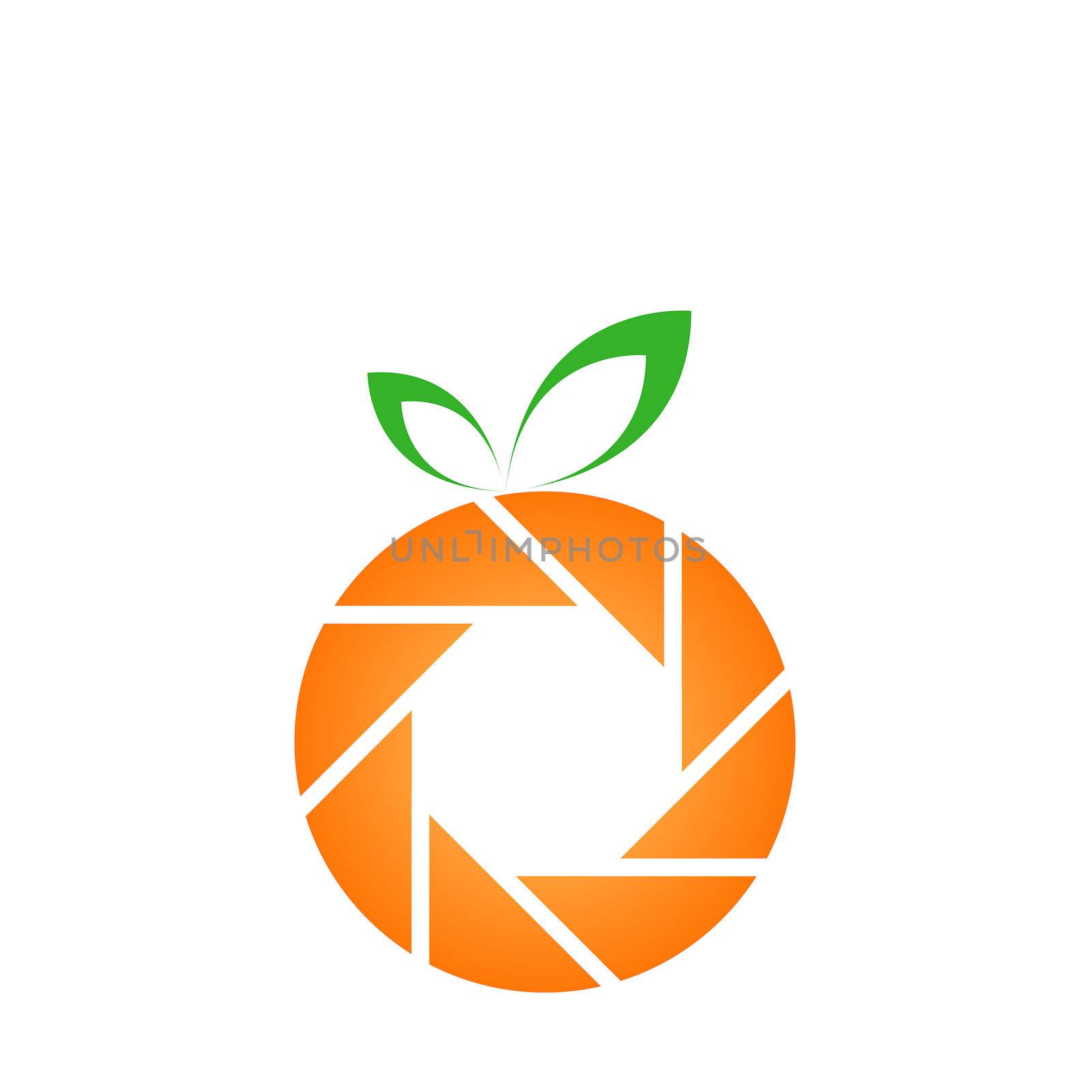 Orange photography logo by shawlinmohd