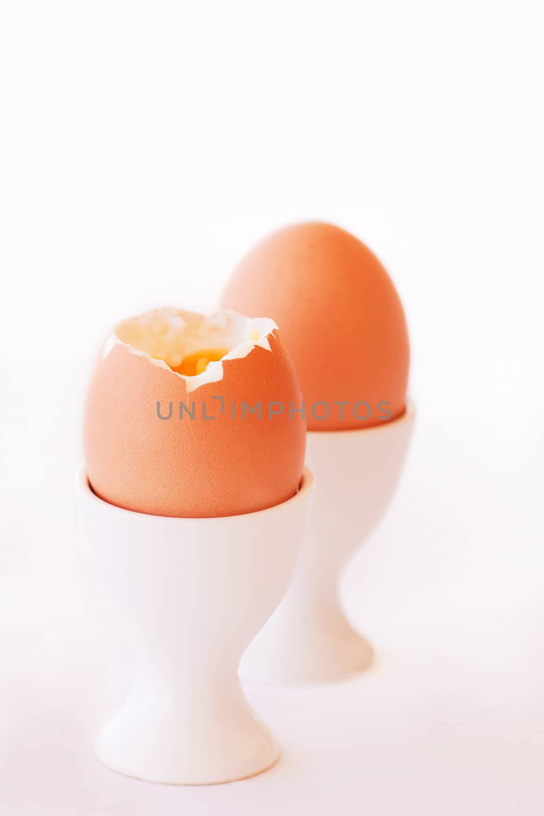 Boiled Egg isolated on a white background