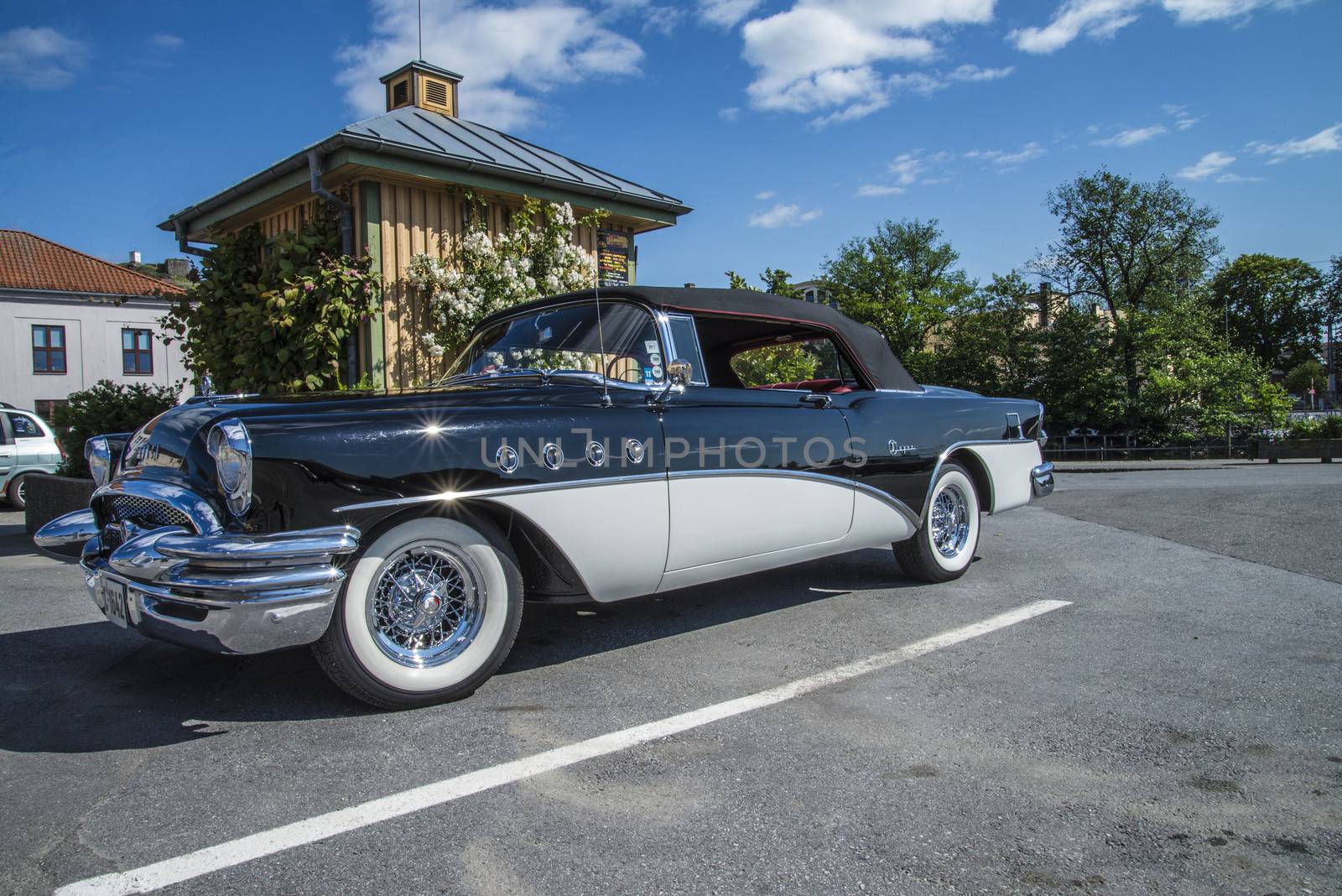 old amcar, 1955 buick riviera 56r super 2 door convertible by steirus