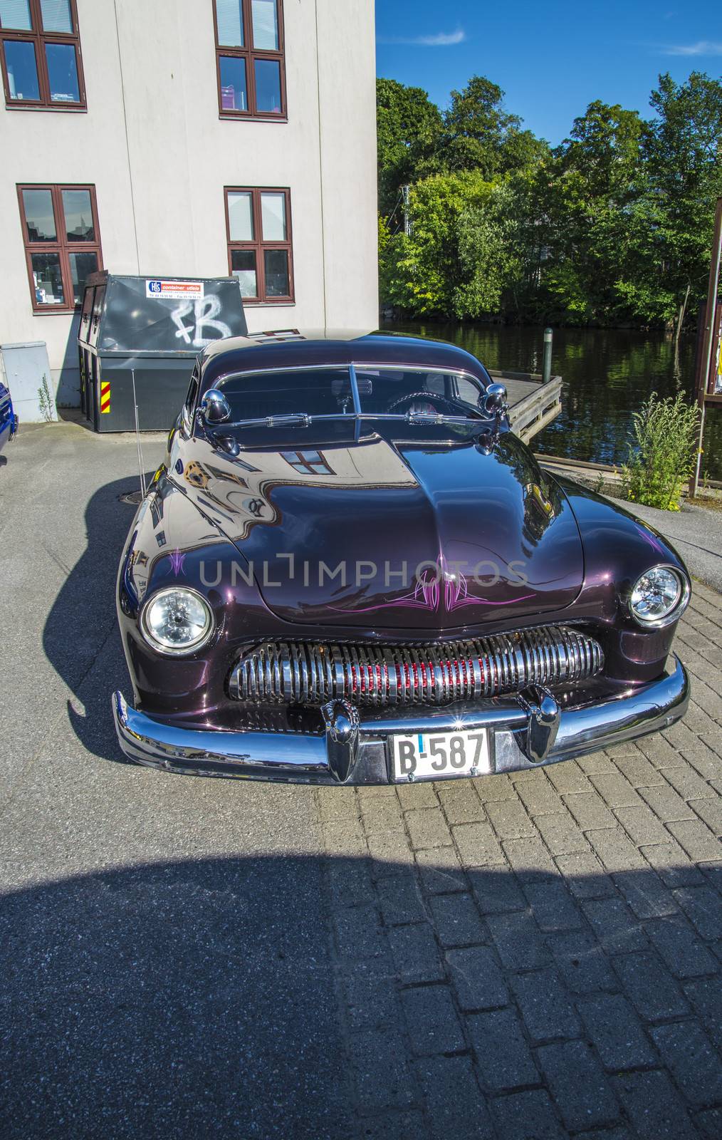 old american car, 1949 mercury coupe custom by steirus