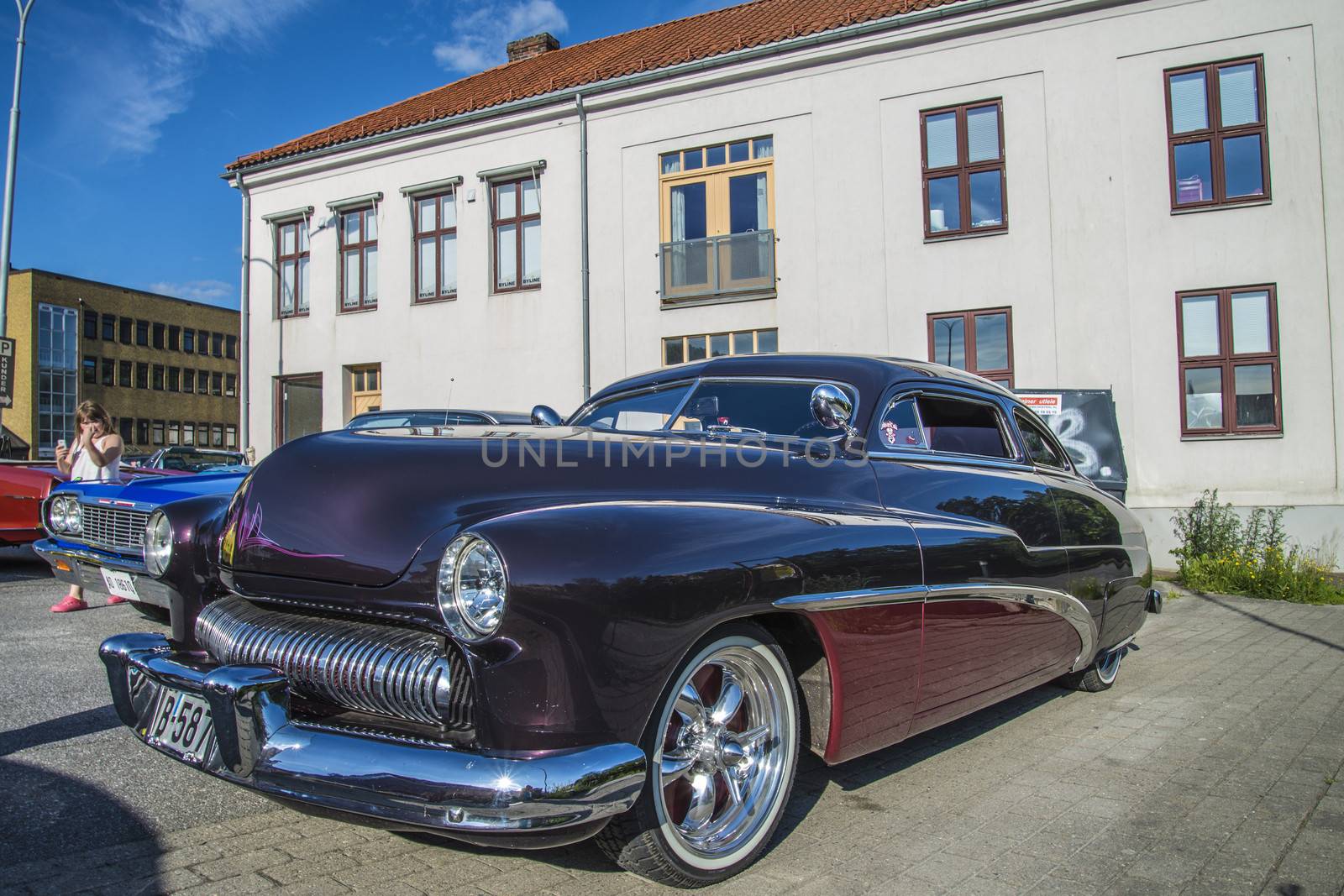 old american car, 1949 mercury coupe custom by steirus