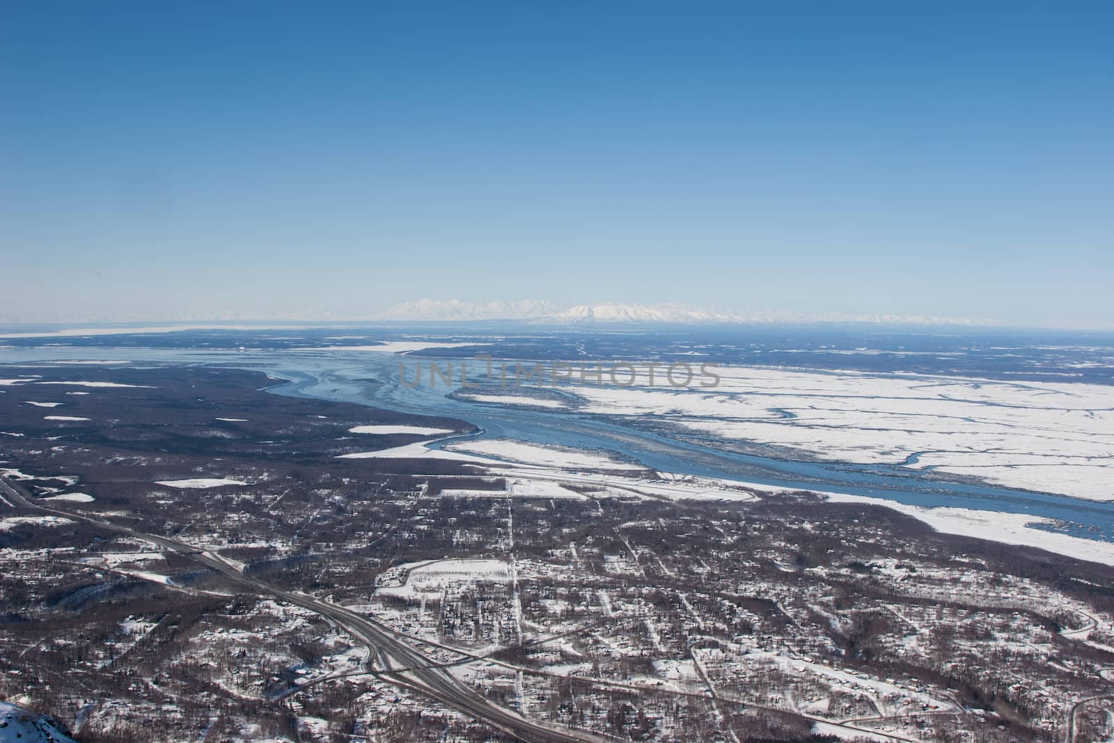 The Glenn Highway transects through Alaska wilderness