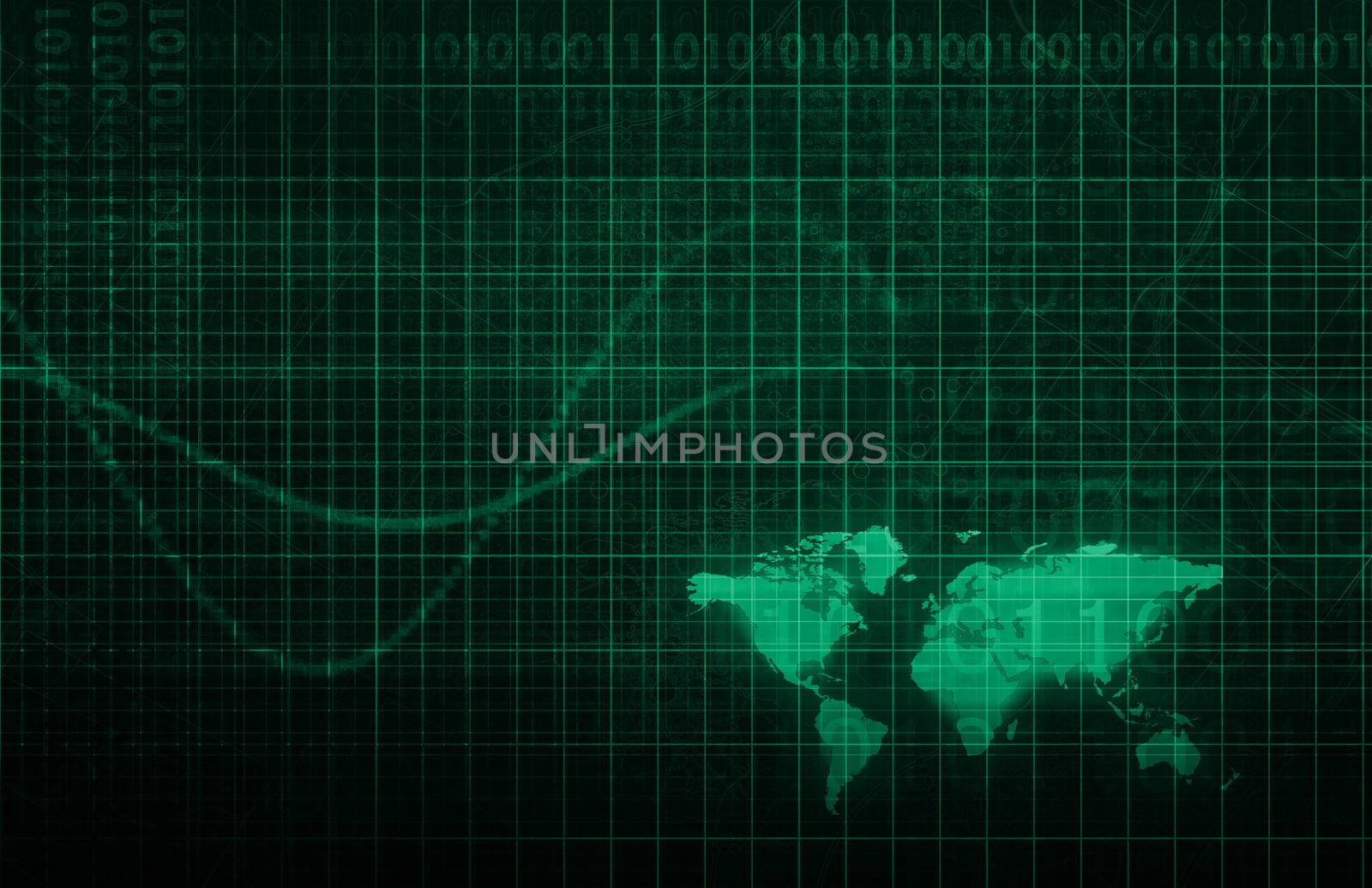 Technology Infrastructure as a IT Abstract Art