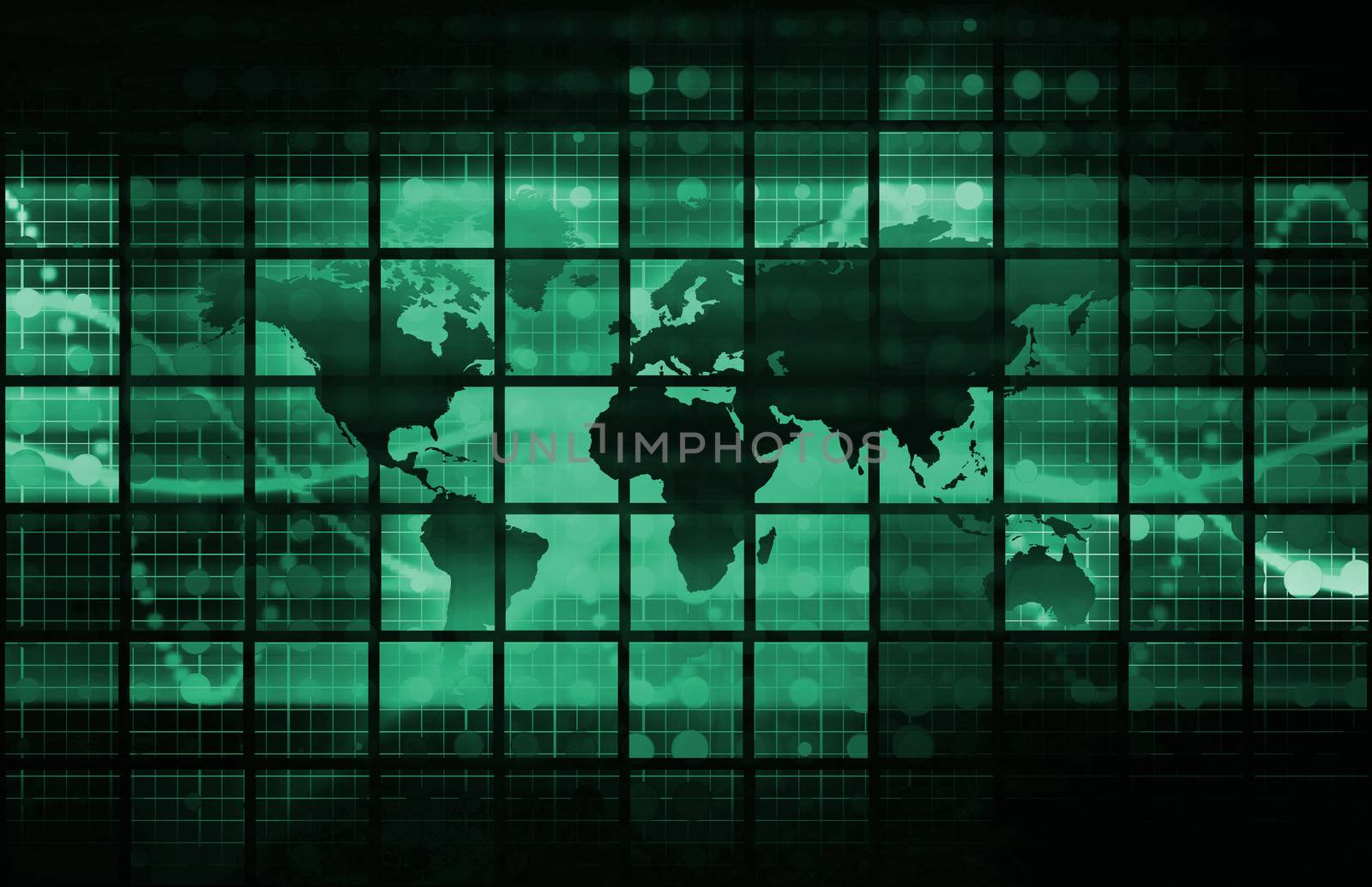 Internet Web Abstract on a Digital Background