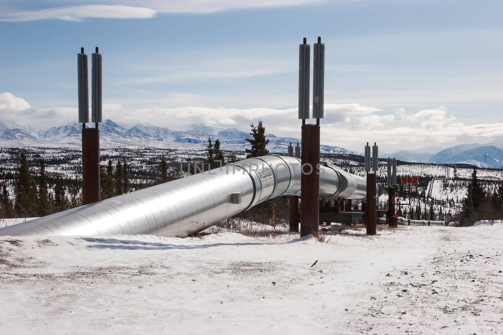 Oil Pipeline in Wilderness by studio49