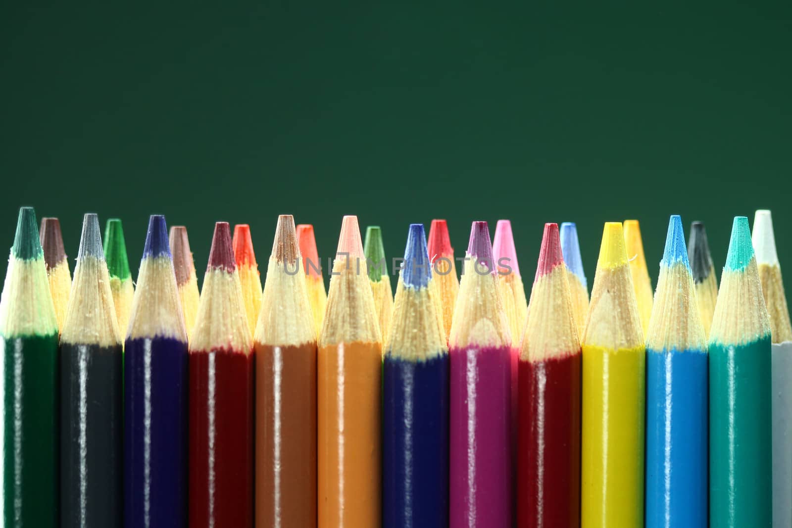 School Colored Pencils With Extreme Depth of Field by tobkatrina