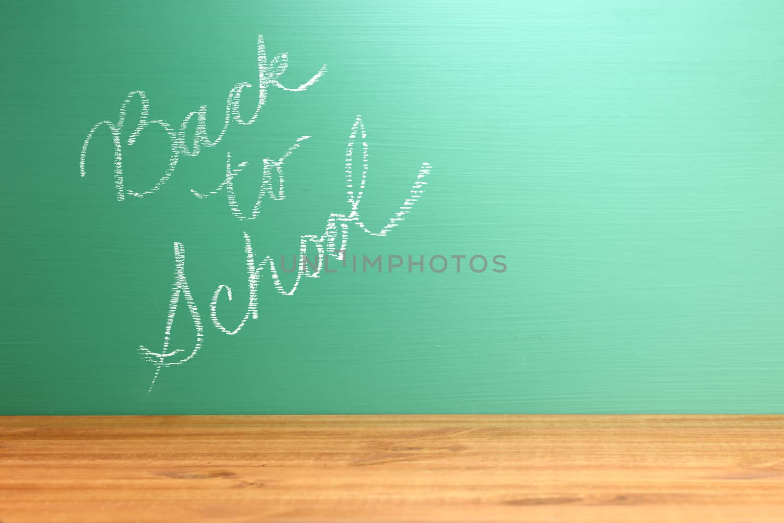 Chalkboard with Handwriting Back to School with Copy Space by tobkatrina