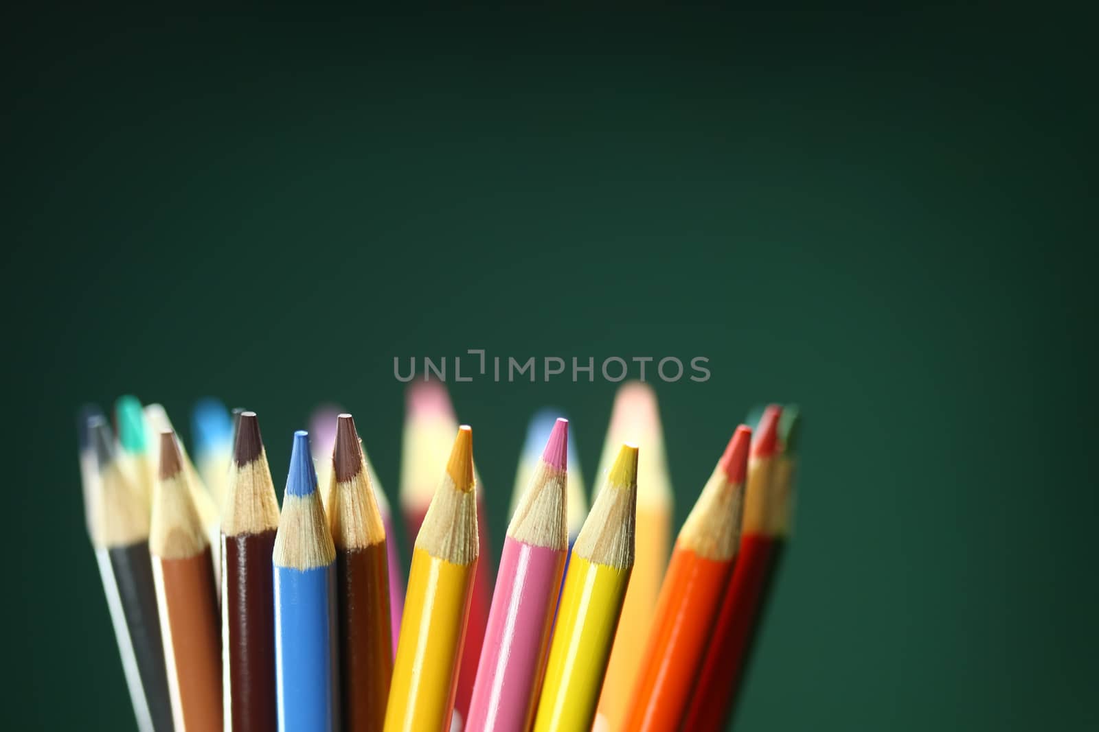 School Colored Pencils With Extreme Depth of Field by tobkatrina