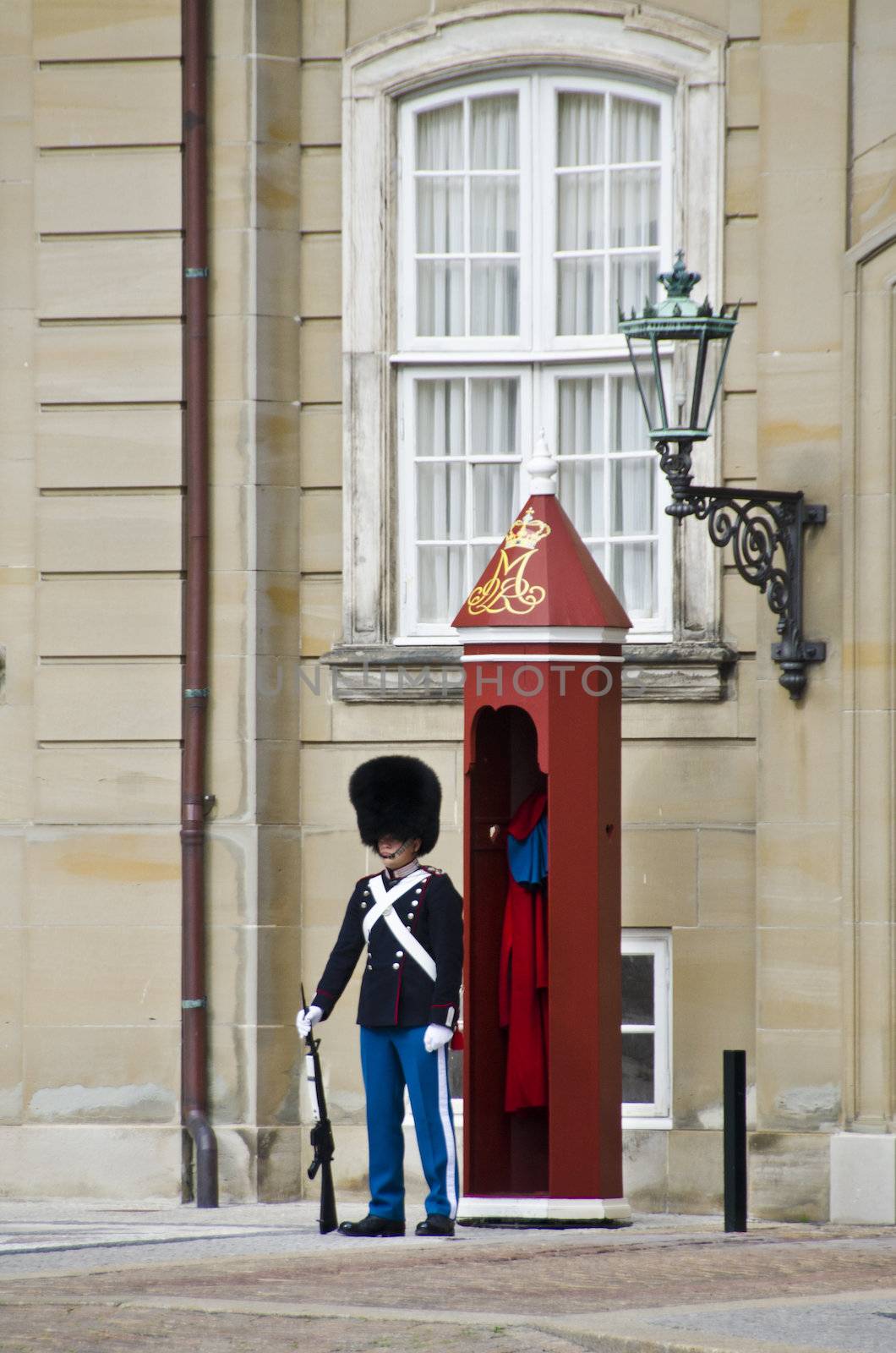 Danish Royal Life Guard on duty at the Amalienborg Palace in Copenhagen







gg