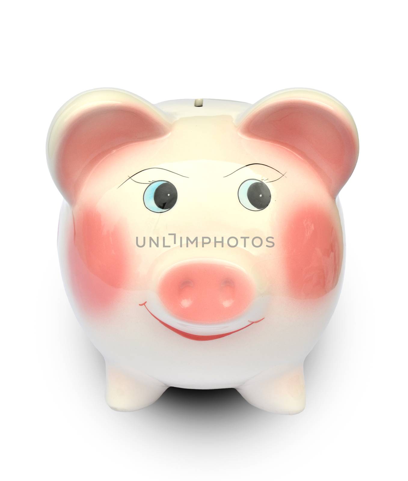 Piggy bank isolated on white background