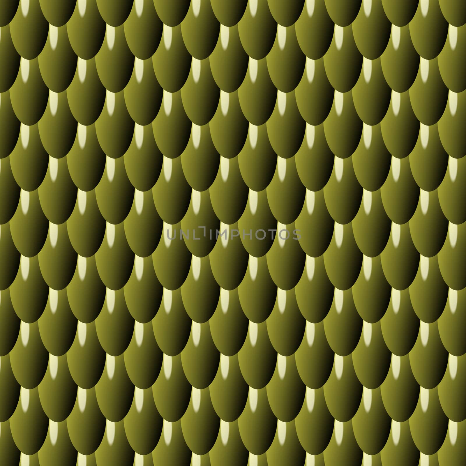 olive Squama Background with Fractal Pattern - seamless