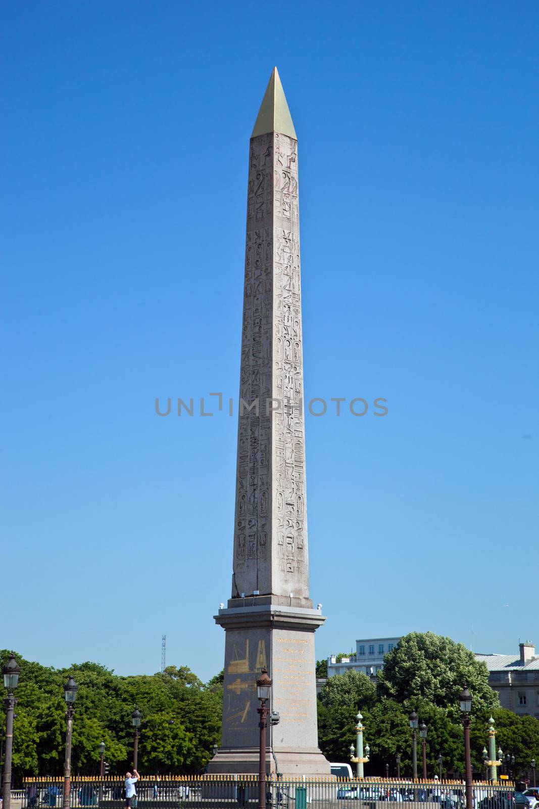 The Luxor Obelisk at the Place de la Concorde in Paris, France by photocreo