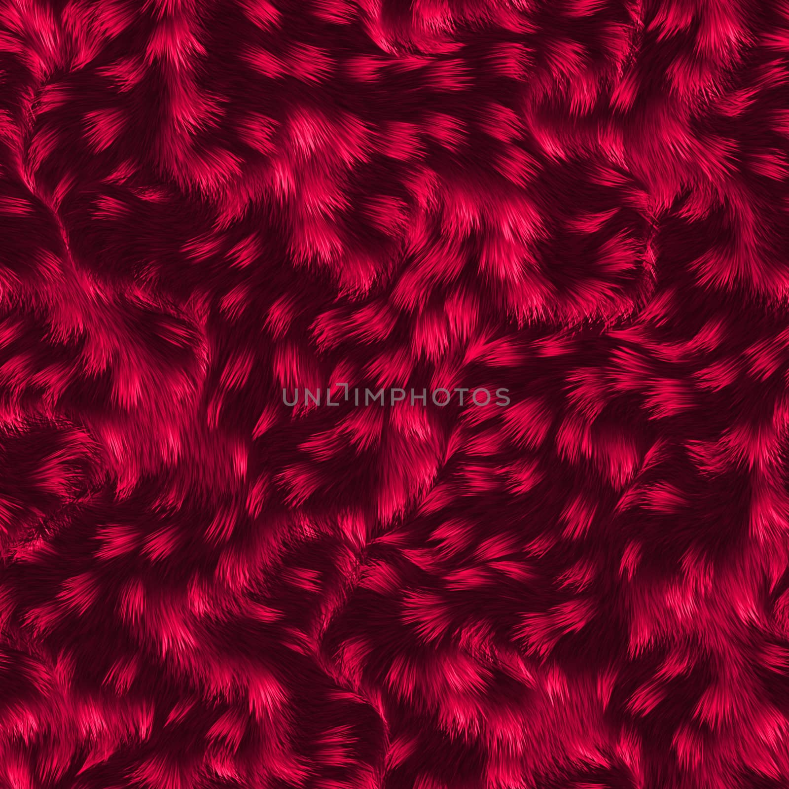 Red fur material textured. Christmas background by sfinks