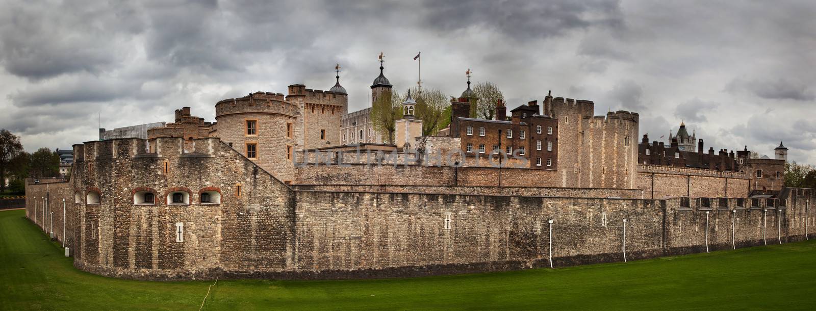 The Tower of London, England, the UK. The historic Royal Palace and Fortress