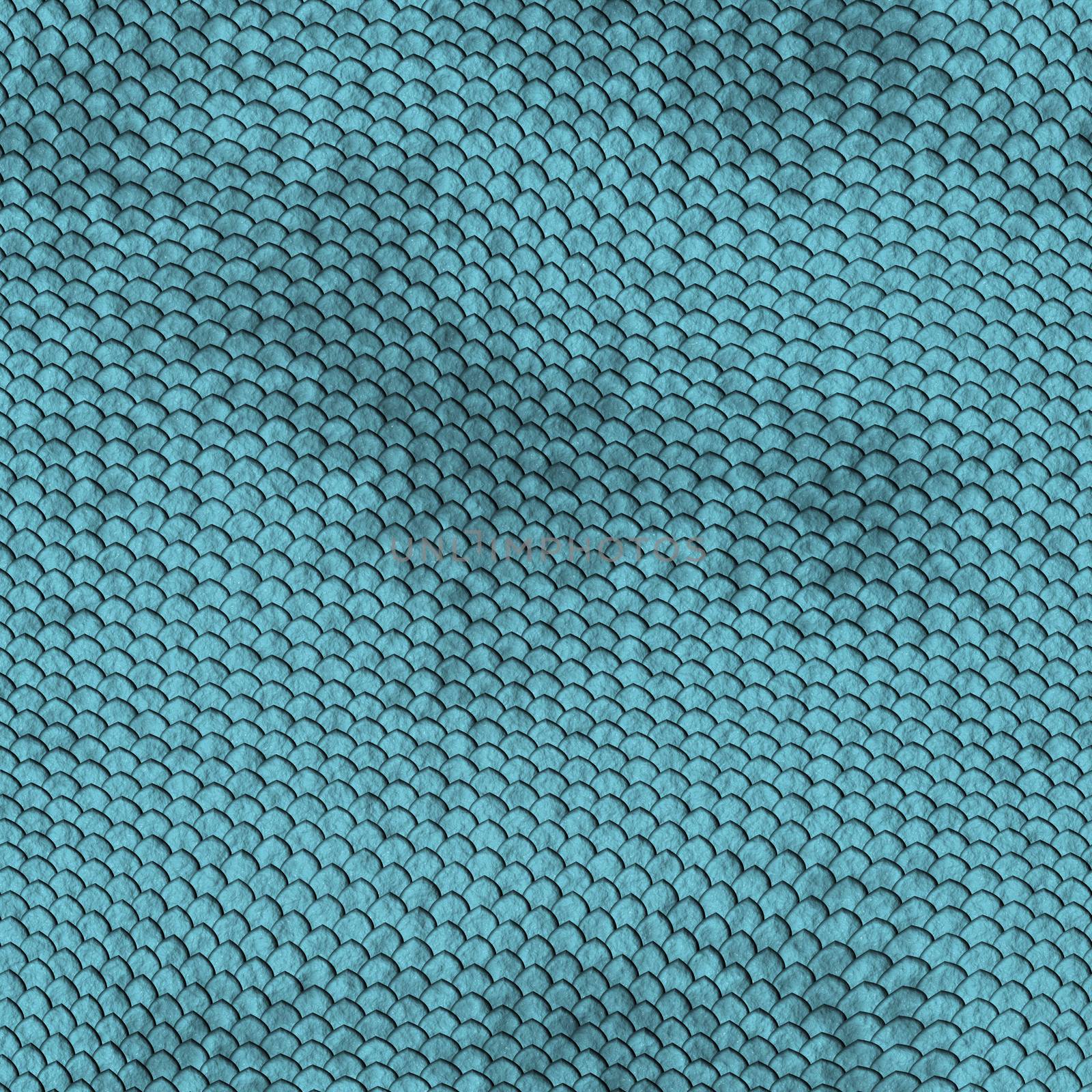 cerulean Animal Skin and Material Pattern