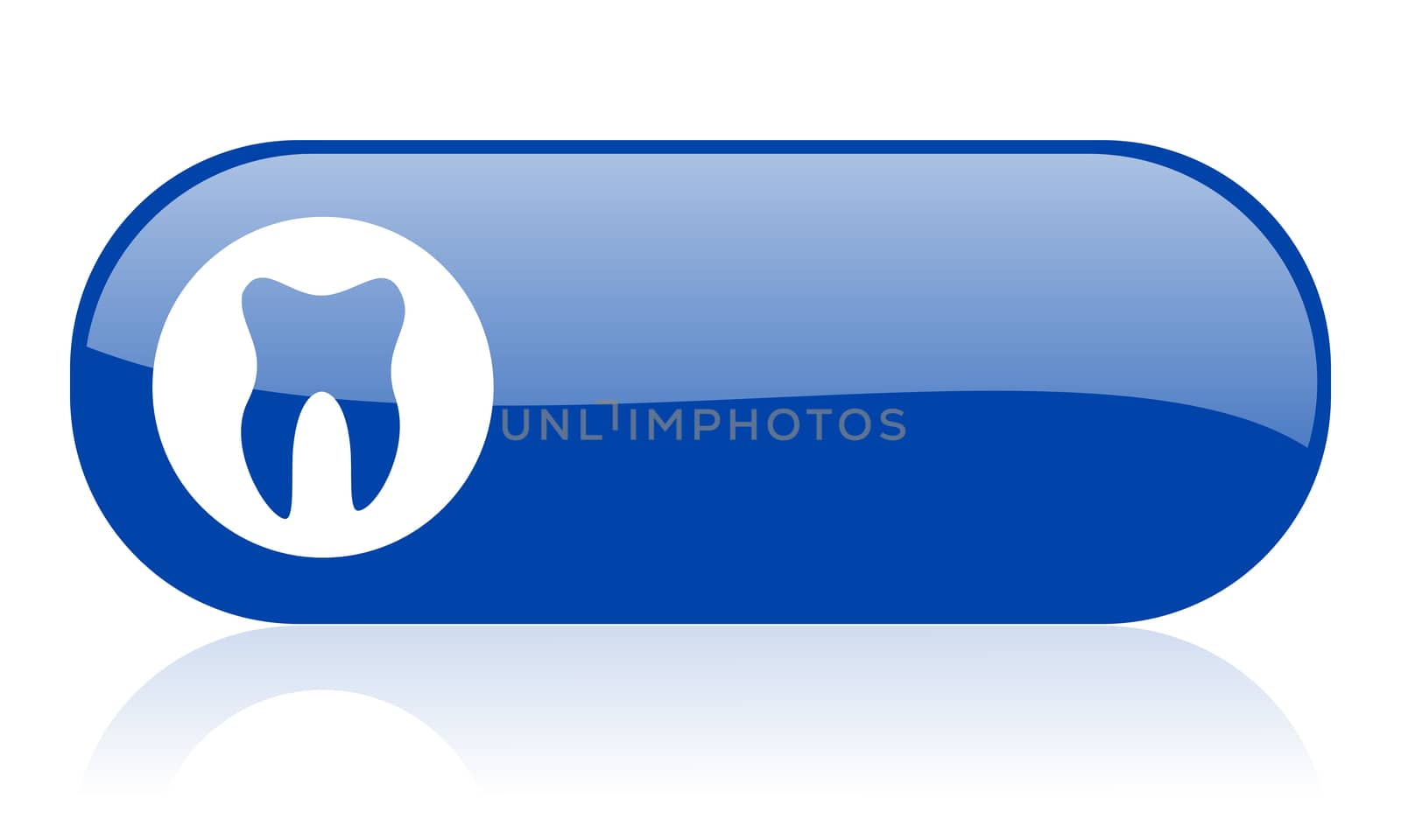 tooth blue web glossy icon by alexwhite