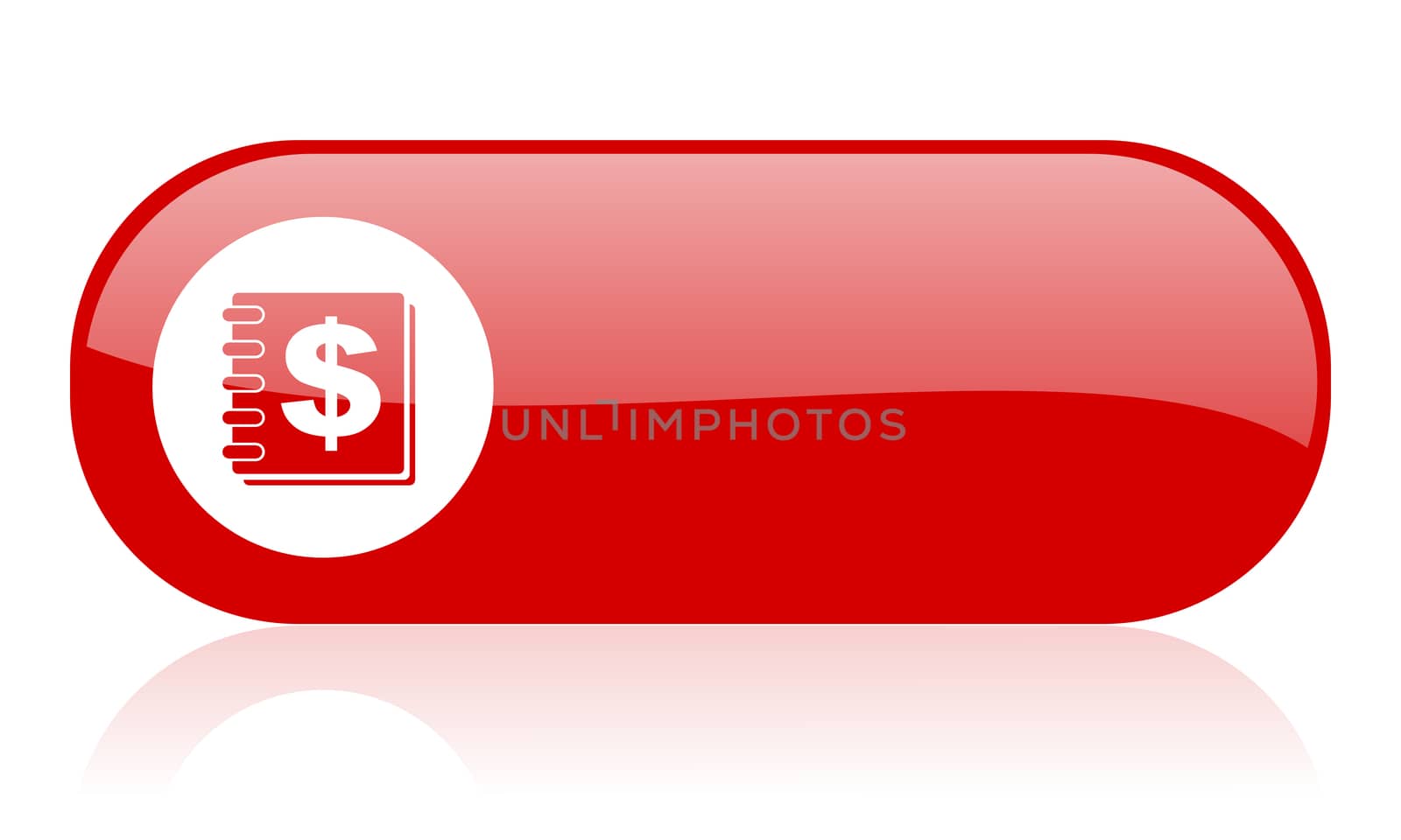 money red web glossy icon