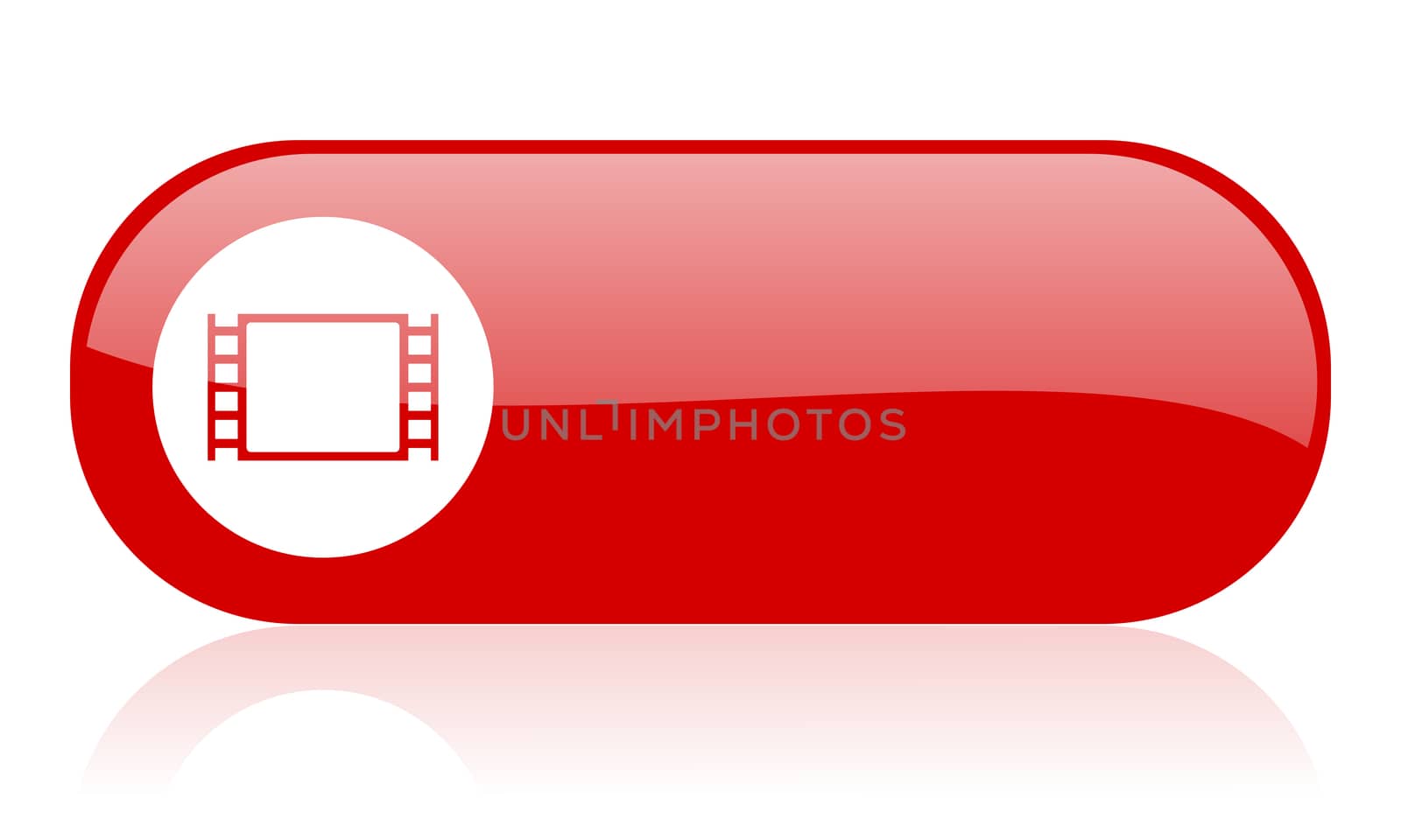 movie red web glossy icon