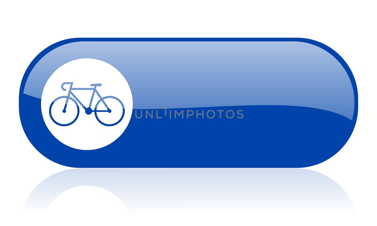 bicycle blue web glossy icon