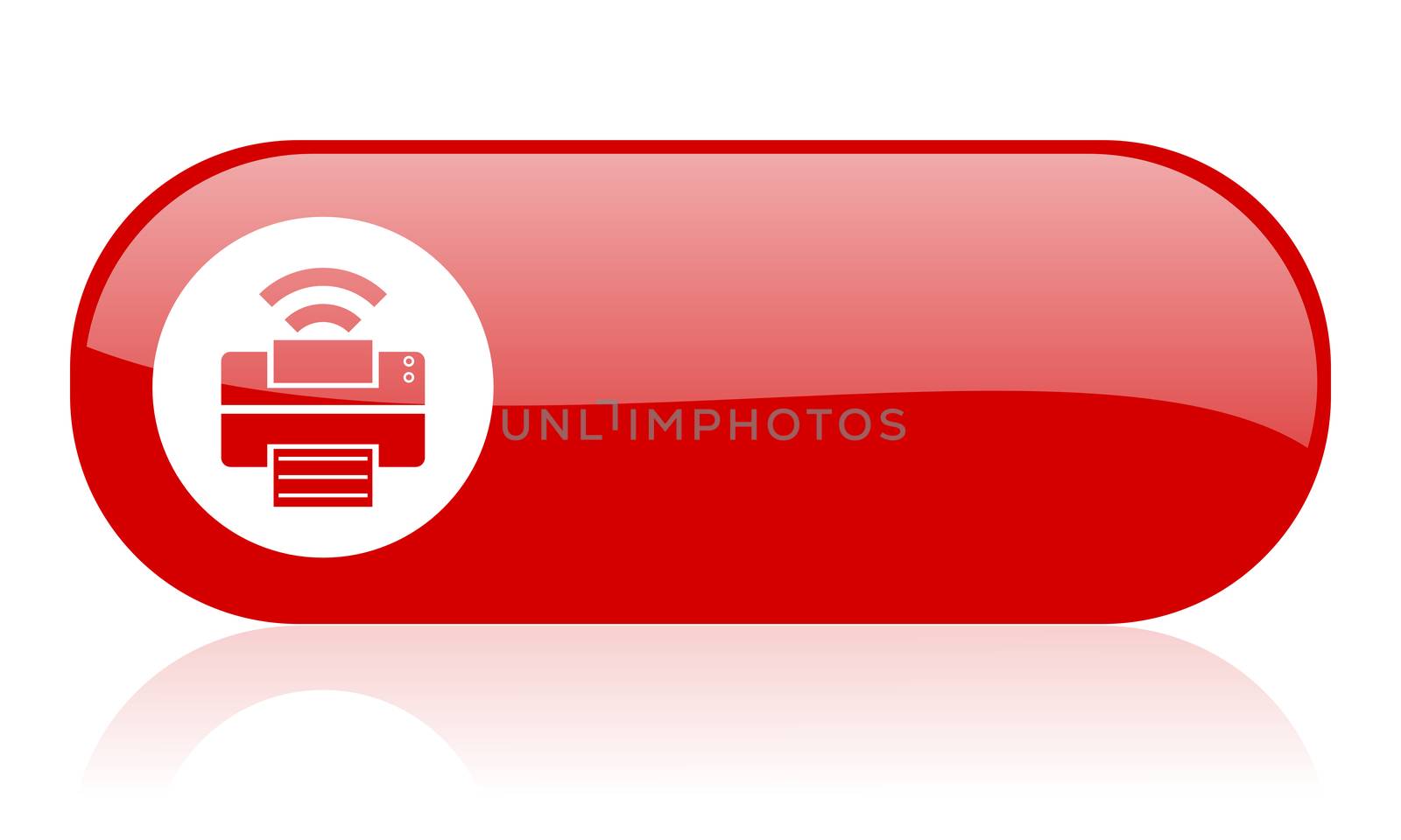 print red web glossy icon