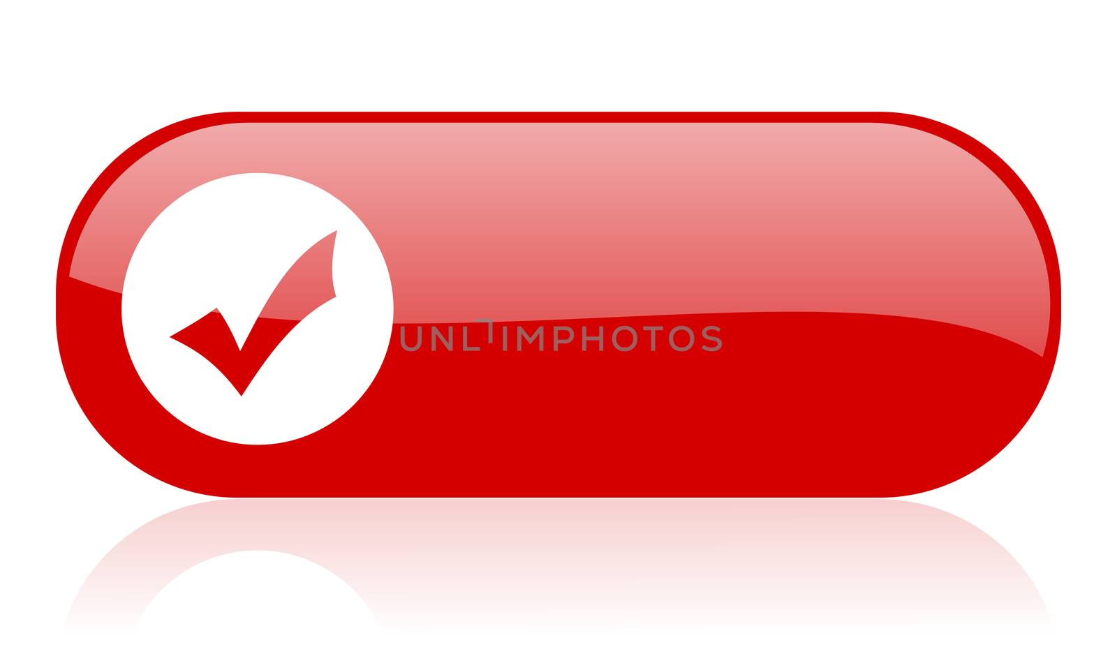 accept red web glossy icon