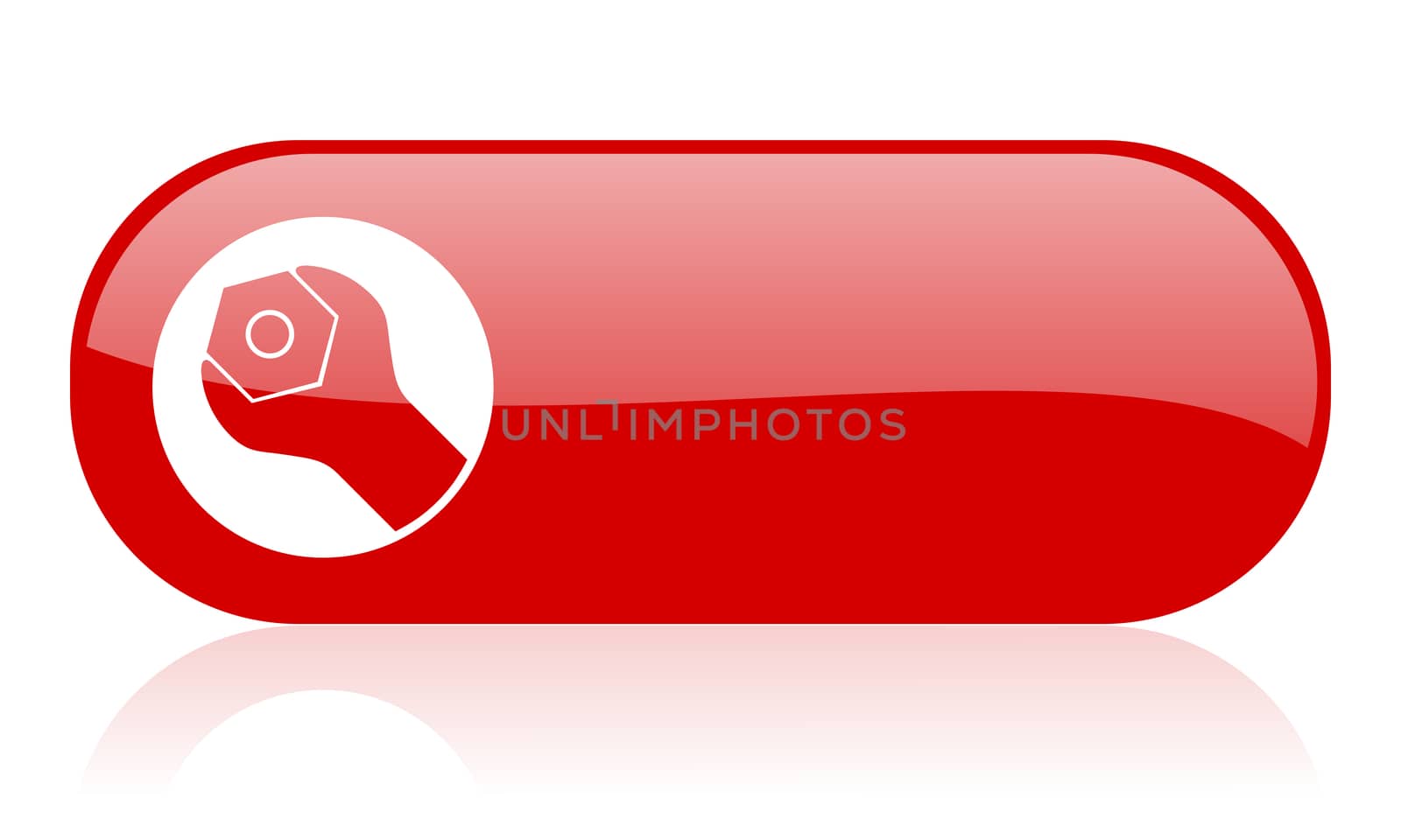 tools red web glossy icon