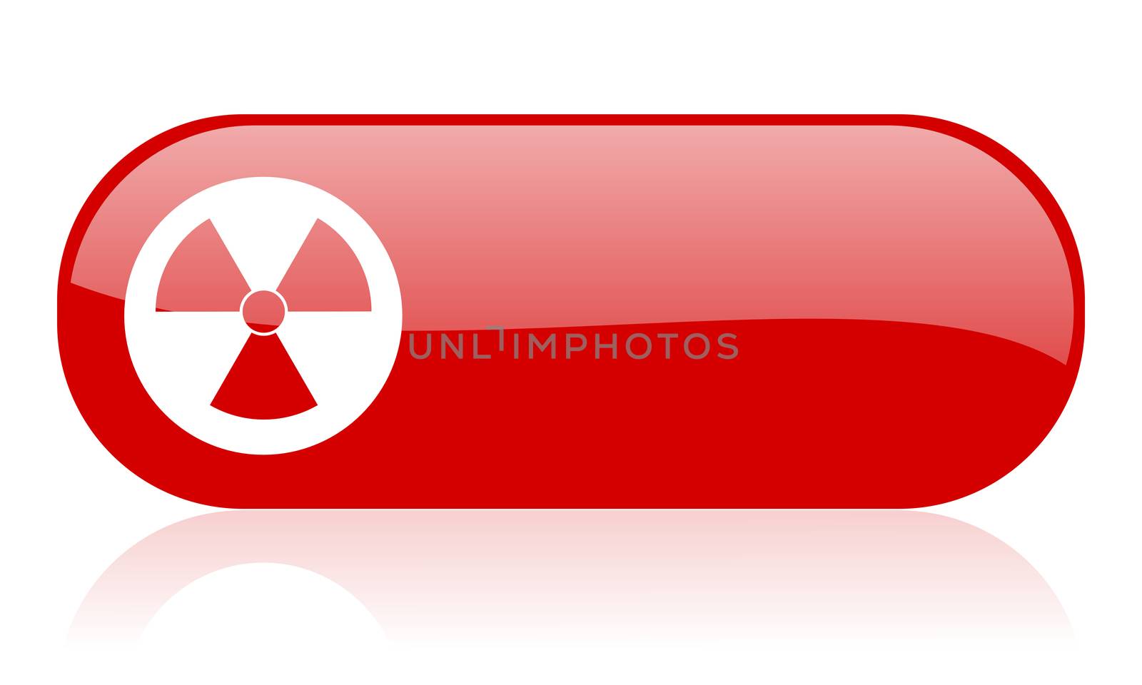 radiation red web glossy icon