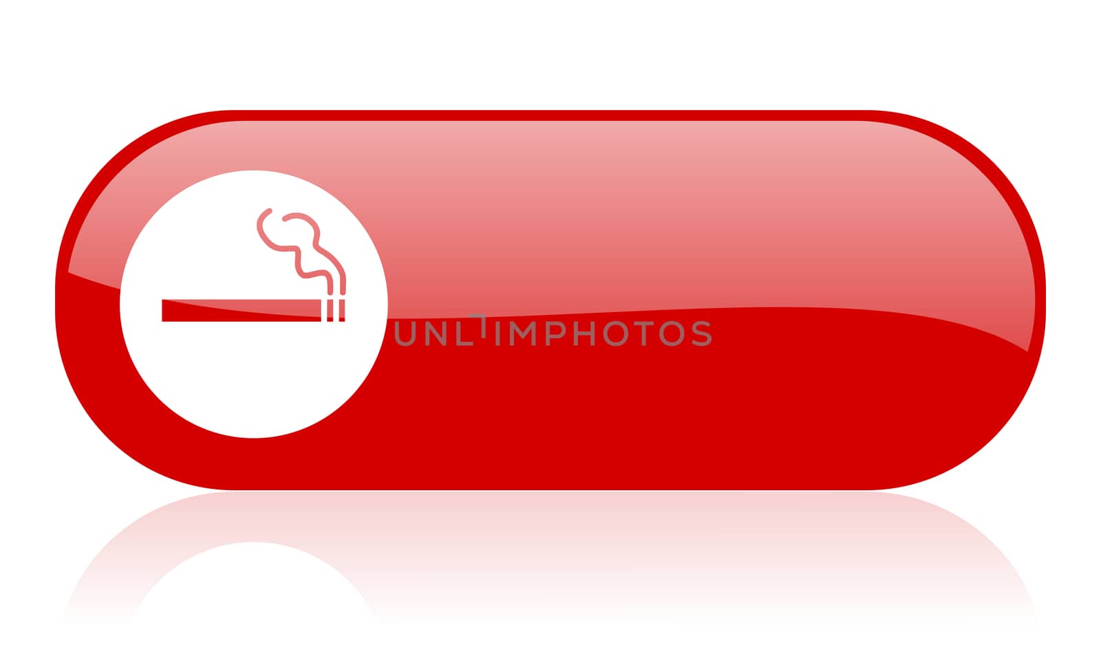 smoking red web glossy icon by alexwhite