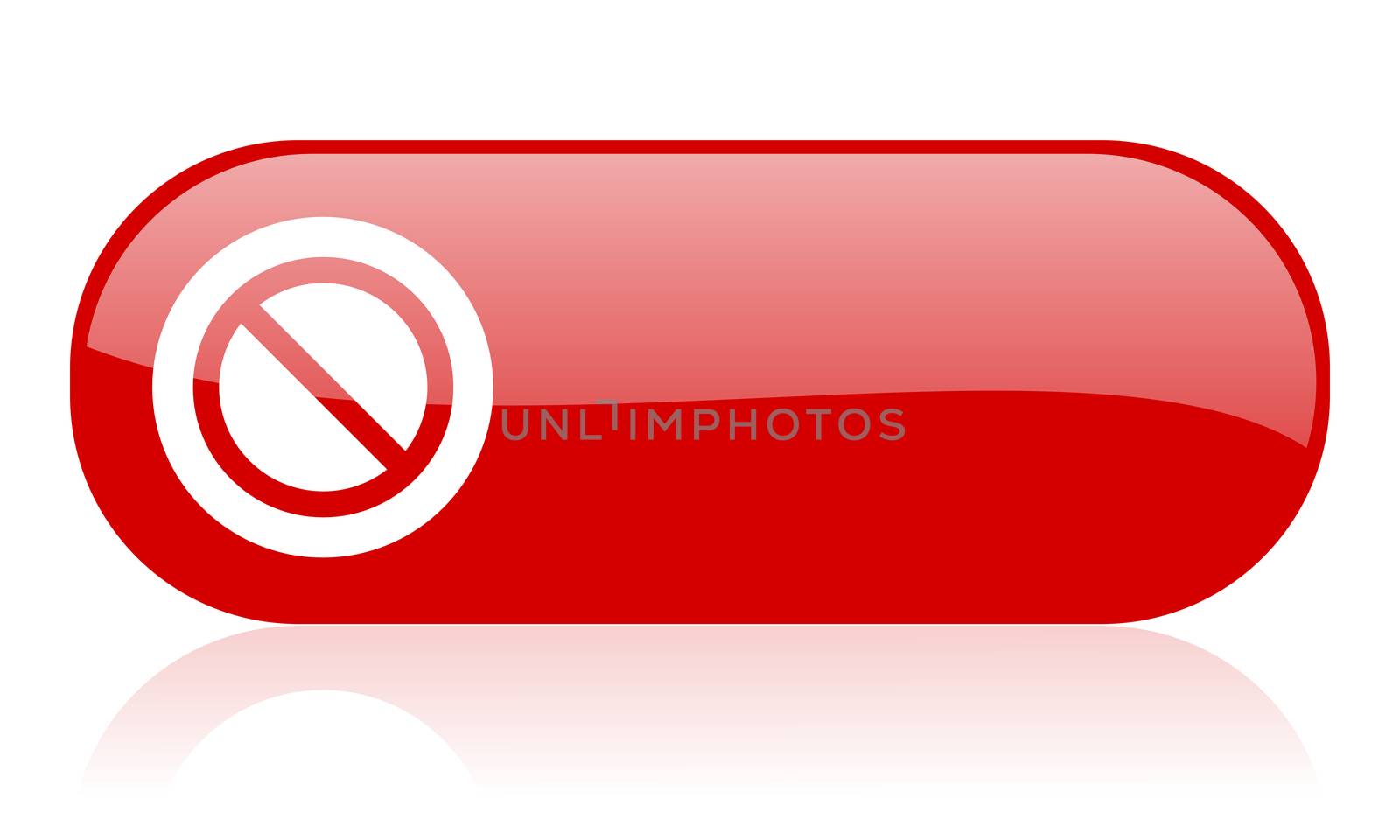 access denied red web glossy icon