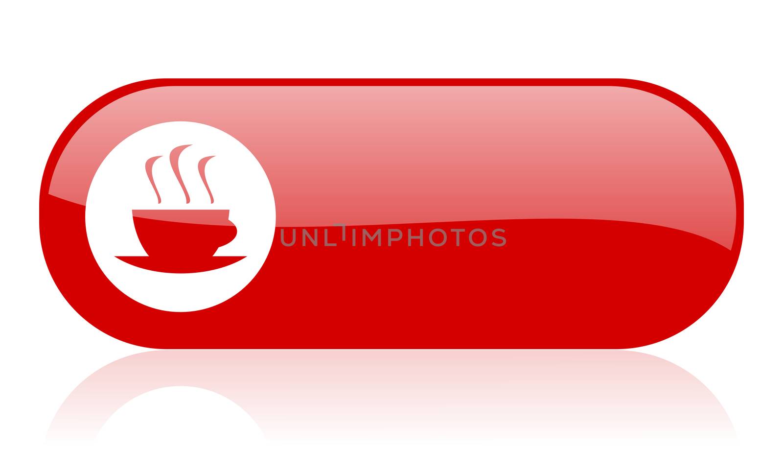 coffee red web glossy icon