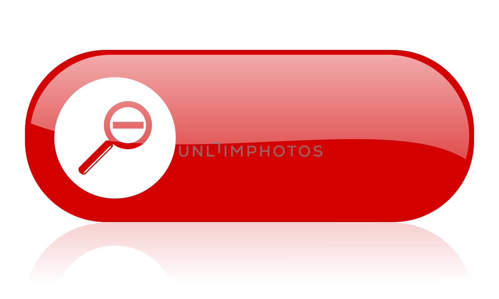 magnification red web glossy icon