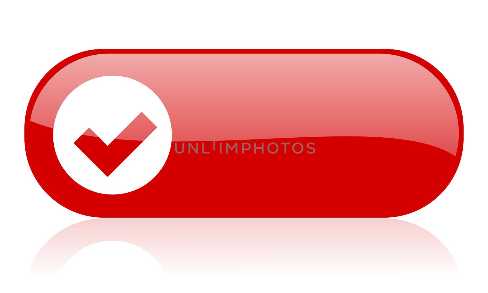 accept red web glossy icon by alexwhite