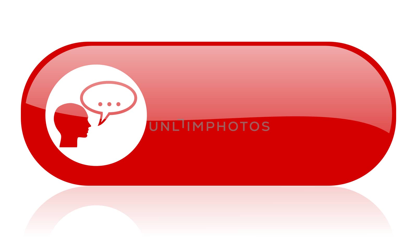 forum red web glossy icon