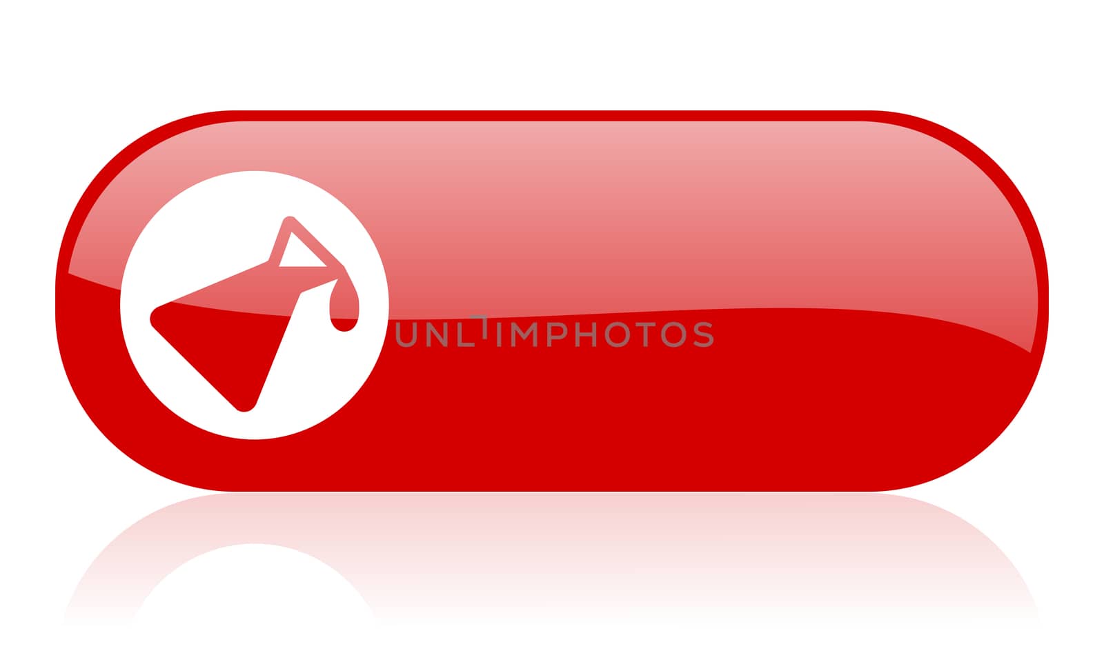 chemistry red web glossy icon