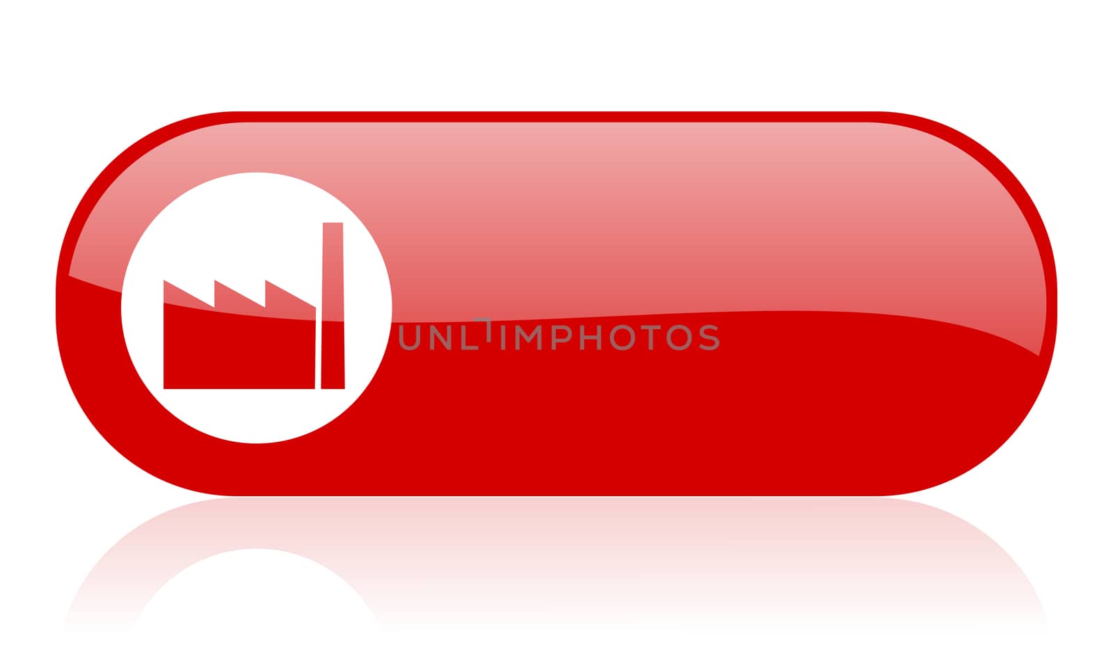 industry red web glossy icon