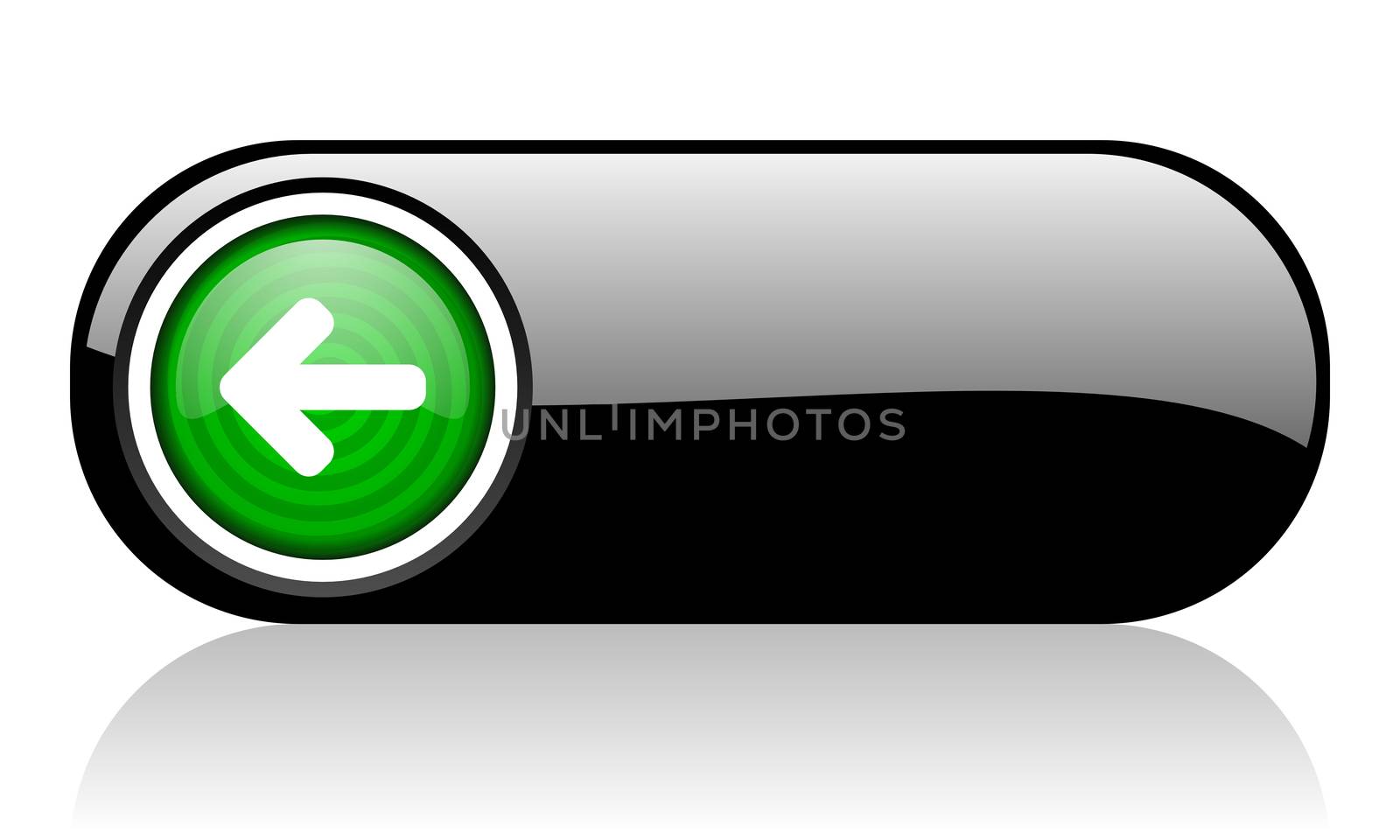 arrow right black and green web icon on white background